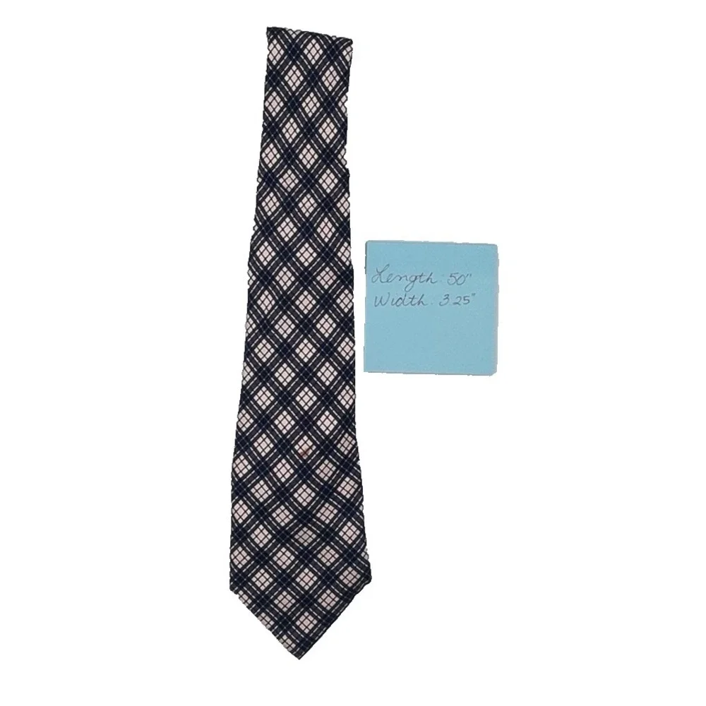 Vineyard Vines Preppy Plaid‎ Shep and Ian 100% Silk Heritage Tie Red White Blue
